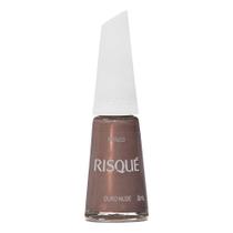 Esmalte Risqué Nude Metálico Ouro Nude 8ml