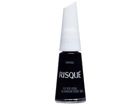 Esmalte Risqué Preto Cremoso Eu Sou Esse Glamour Todo 8ml Esmalte Risqué Preto Cremoso Eu Sou Esse Glamour Todo 8ml