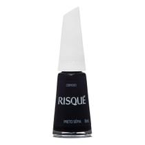 Esmalte Risqué Preto Cremoso Preto Sépia 8ml Esmalte Risqué Preto Cremoso Preto Sépia 8ml