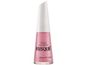 Esmalte Risqué Rosa Natural Pop Rose - Hipoalergênico 8ml