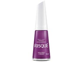 Esmalte Risqué Roxo Cremoso Violetraz o Novo 8ml