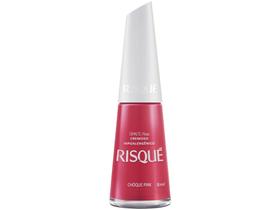 Esmalte Risqué Ser Pink é Power Chóque Pink - Rosa Cremoso Hipoalergênico 8ml