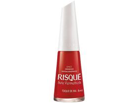 Esmalte Risqué Sete Vermelhos Toque de Ira Cremoso - Hipoalergênico 8ml