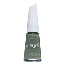 Esmalte Risqué Verde Militar Cremoso Guerreira do Arco-íris 8ml