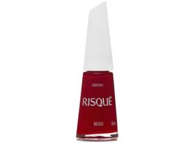 Esmalte Risqué Vermelho Cremoso Beijo 8ml