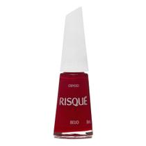 Esmalte Risqué Vermelho Cremoso Beijo 8ml