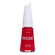 Esmalte Risqué Vermelho Cremoso Vermelho Felicidade 8ml