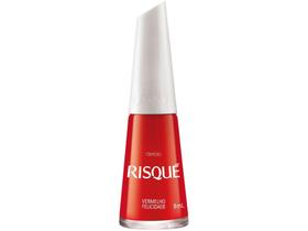Esmalte Risqué Vermelho Felicidade Cremoso - Hipoalergênico 8ml