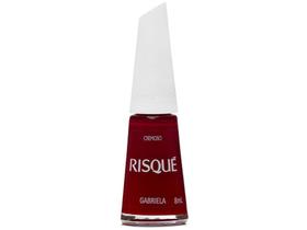Esmalte Risqué Vermelhos Gabriela Cremoso - Hipoalergênico 8ml