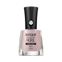 Esmalte Rosa Risqué Diamond Gel Ballet Metálico 9,5 ml