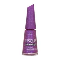 Esmalte Roxo Efeito Risqué e Lollapalooza Brasil Foto no Lambe Lambe 8ml
