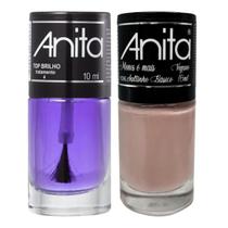Esmalte Saltinho Básico Coleção Menos É Mais + Top Brilho 10ml Anita