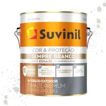 Esmalte Sempre Branco Acetinado Branco Neve Suvinil 3,6L Esmalte Sempre Branco Acetinado Branco Neve Suvinil 3,6L
