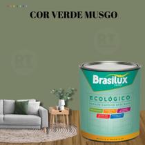 Esmalte Sintético Base Água Brasilux Ecologico Cor Verde 800ML Brilhante