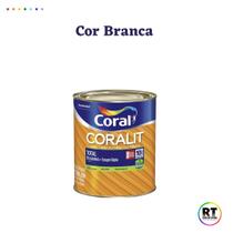 Esmalte Sintético Base Água Coral Coralit 800ml Brilhante Cor Rosa para Madeiras e Metais e Pintura em Artesanato de MDF.