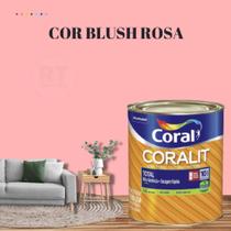 Esmalte Sintético Base Água Coral Coralit 800ml Tinta Cor Rosa Acetinado p/Madeiras e Metais e Pintura em Artesanato de MDF. Esmalte Sintético Base Água Coral Coralit 800ml Tinta Cor Rosa Acetinado p/Madeiras e Metais e Pintura em Artesanato de MDF.