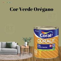 Esmalte Sintético Base Água Coral Coralit Brilhante Verde 800ml