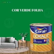 Esmalte Sintético Base Água Coral Coralit Brilhante Verde 800ml