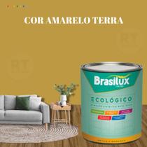Esmalte Sintético Brasilux Base Água Ecologico Cor Amarelo 800ML Brilhante