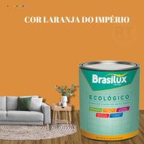 Esmalte Sintético Brasilux Base Água Ecologico Cor Laranja 800ML Brilhante
