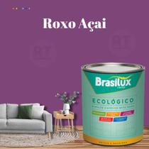 Esmalte Sintético Brasilux Base Água Ecologico Cor Roxo 800ML Brilhante