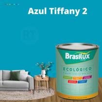 Esmalte Sintético Brasilux Base Água Ecologico Cor Tiffany 800ML Brilhante