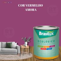 Esmalte Sintético Brasilux Base Água Ecologico Cor Vermelho 800ML Brilhante