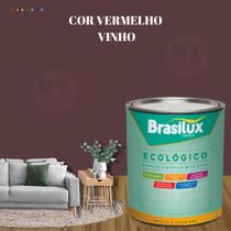 Esmalte Sintético Brasilux Base Água Ecologico Cor Vermelho 800ML Brilhante