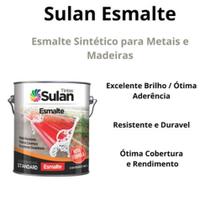 Esmalte Sintético Brilhante Laranja 3,6l Sulan