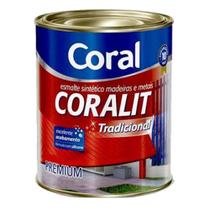 Esmalte Sintético Coralit Tradicional Alto Brilho Azul Del Rey 225ml - CORAL