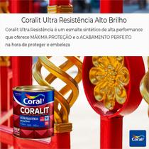 Esmalte Sintético Coralit Ultra para Madeira e Metais 900ml Ouro Coral