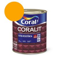 Esmalte Sintético Coralit Ultra Resistencia Alto Brilho Amarelo 900ml Coral