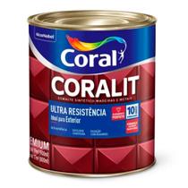 Esmalte Sintético Coralit Ultra Resistência cor Areia Coral Brilhante 0,9L