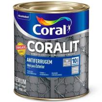 Esmalte Sintético Fundo e Acabamento Ferrolack Coralit Antiferrugem 900ml Preto - 5203033 - CORAL