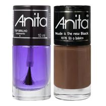 Esmalte Só o básico Coleção Nude is the new black + Top Brilho 10ml Anita