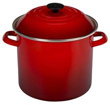 Esmalte Stockpot Le Creuset 16L Cerise - Aço Inoxidável Esmalte Stockpot Le Creuset 16L Cerise - Aço Inoxidável