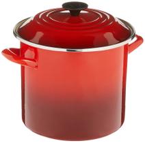 Esmalte Stockpot Le Creuset 8L Cerise - Aço Inoxidável