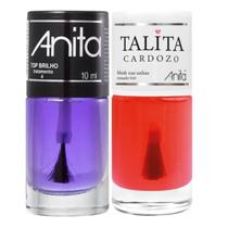 Esmalte Tint Blush Nas Unhas Coleção Talita Cardozo + Top Brilho 10ml Anita