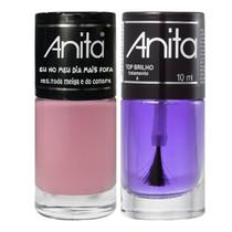 Esmalte Toda Meiga e Do Contra + Top Brilho 10ml Anita