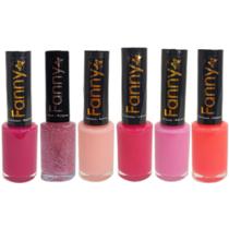 Esmalte tons de rosa barbie fanny 6 unidades lançamento