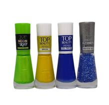 Esmalte Top Beauty Coleção Copa do Mundo 4 unid