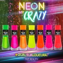 Esmalte Top Beauty Coleção Neon My Crazy 7 und