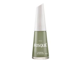 Esmalte Verde Militar Cremoso Risqué Guerreira do Arco-íris com 8ml