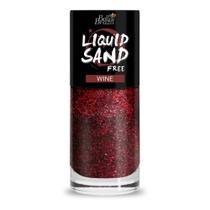 Esmalte Wine Liquid Sand Efeito Cristal Vinho Bella Brazil Esmalte Wine Liquid Sand Efeito Cristal Vinho Bella Brazil