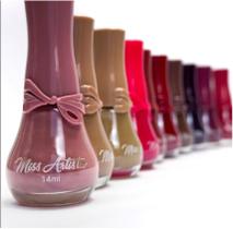 Esmaltes Coleção Laço Temporal 10 cores 14 ml Miss Artistic Esmaltes Coleção Laço Temporal 10 cores 14 ml Miss Artistic