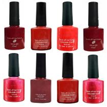 Esmaltes Em Gel Para Unhas Decoração Manicure Tons Vermelhos