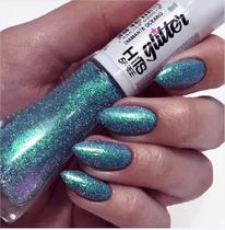 Esmaltes Glitter Refletivo Multichrome Hits - Diamante Oceano