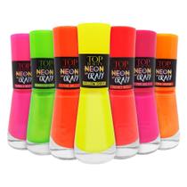 Esmaltes Neon Top Beauty Neon My Cry 7 Cores Fluorescentes