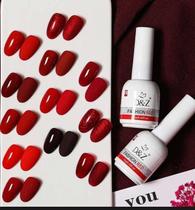 Esmaltes Nova Coleção Red Fashion D&Z 12 Cores 12ml Uv/Led