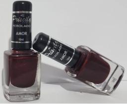 Esmaltes priscila amor perolado cor em dobro 2 unidades r 8,60 cada fixação e secagem rápida
